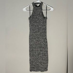 Turtleneck bodycon midi dress